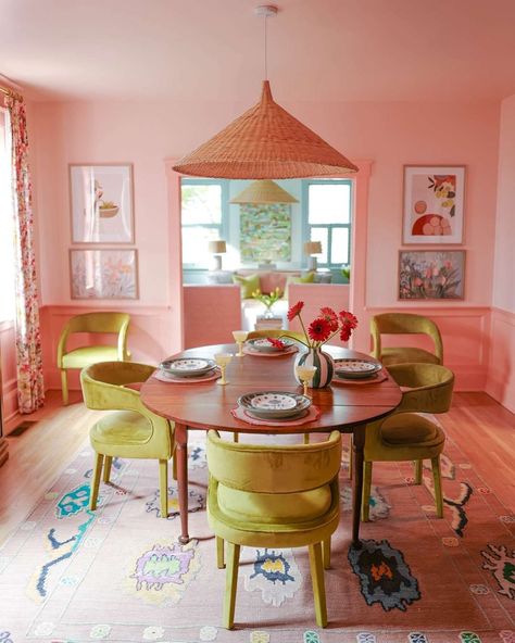 Gray Benko (@graybenko) • Instagram photos and videos Gray Benko, Modern Boho Kitchen, Colourful Homes, Coral Room, Interior Paint Palettes, Kitchen Colours, Chic Shack, Flip House, Dream Dining Room