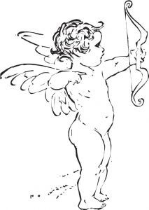 Cupid cartoon sketches vector Cupid Drawing, Cherub Art, Cherub Tattoo, Valentine Poster, Wicked Tattoos, Angel Drawing, Fancy Art, Unique Drawings, Keramik Design