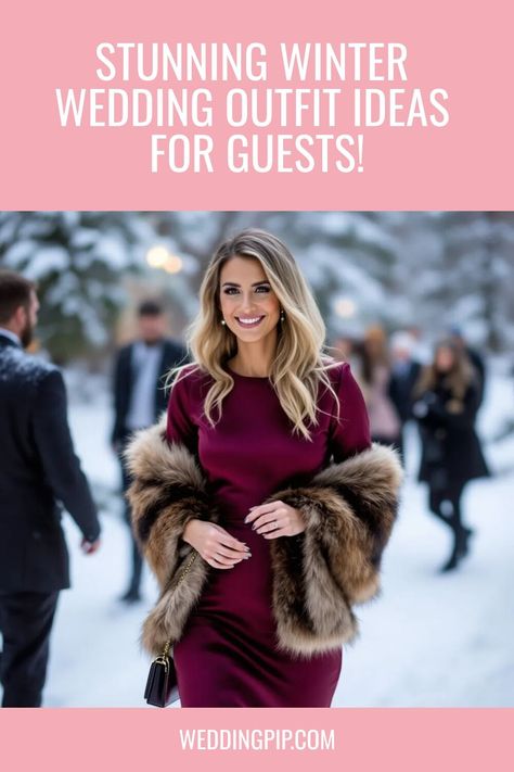 Enhance your appearance as a winter wedding guest with these gorgeous dress options. 👑

Click now to discover your perfect dress!

#guestweddingdresseswinter #winterweddingguest Winter Outdoor Wedding Guest Dress, Outdoor Winter Wedding Guest Outfit, Winter Formal Wedding Guest Outfit, Conservative Wedding Guest Dress, Wedding Dresses Guest Winter, Wedding Guest Dress March, Dress For Wedding Guest Winter, Warm Wedding Guest Outfit, February Wedding Guest Dress