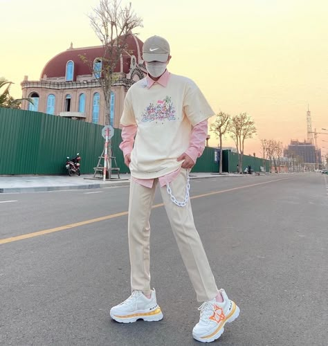 Pastel Pink Outfit Men, Cute Man Outfits, Pastel Fits Men, Pastel Male Outfits Aesthetic, Pastel Preppy Outfit Men, Soft Pastel Outfits Men, Male Outfits Colorful, Cute Mens Outfits Pastel, Pink Outfits Masc