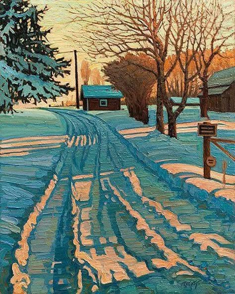 Ken Faulks, Canadian Art, Winter Art, Environment Design, Canadian Artists, Landscape Painting, 그림 그리기, Visual Artist, Painting Inspiration