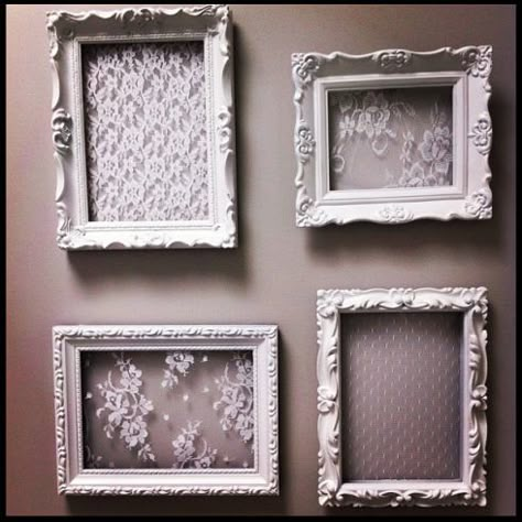 BLOG.Decore Shabby Chic Decor Vintage, Shabby Chic Wall Art, Hantverk Diy, Smart Tiles, Chic Wall Art, Country Bathroom, Style Shabby Chic, Lace Doily, Shabby Chic Bedrooms