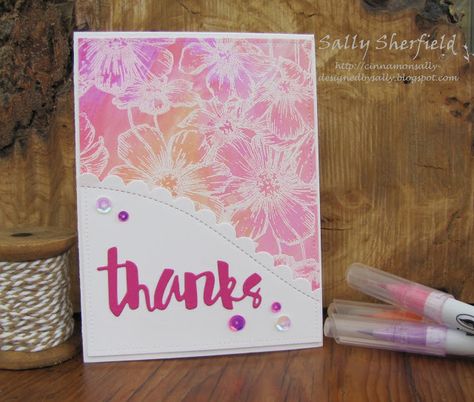 Background Stamps Cards, Embossed Background Cards, Stencil Cards Backgrounds, Background Stamps Ideas, Background Dies Cards, Stamped Cards Ideas, Jennifer Mcguire Cards, Background Stamps, Jennifer Mcguire