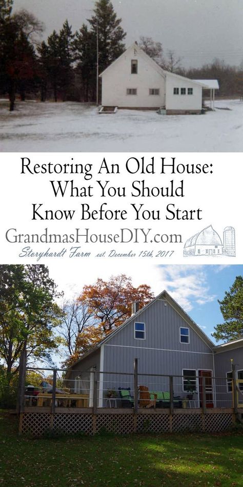 Updating Old Farmhouse, Restoring Old Farmhouse, Restoring Old Houses, Farmhouse Restoration, Grandmas House, Old Farmhouse, Old Farm, Historic Home, Baseboards