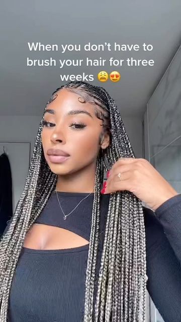 Fulani Braids 2023, Hair Styles Quick, Braids 2023, Cornrows With Box Braids, Hairstyles Long Hair, Cornrows Braids For Black Women, Mom Cut, Braided Hairstyles For Black Women Cornrows, Big Box Braids Hairstyles