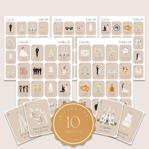 Boho Minimalist Bridal Shower Loteria Game, Mexican Loteria, Neutral Bridal Shower Loteria, Bachelorette, Bilingual Loteria, 10 Players by TheHeartStringStudio on Etsy Loteria Bachelorette, Baby Shower Loteria, Mexican Loteria, Character Cards, Custom Character, Blue Bridal Shower, Boho Bridal Shower, Minimalist Baby, Boho Minimalist