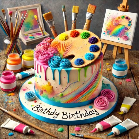 A birthday celebration is always incomplete without a cake that perfectly matches the personality and interests of the birthday person. If you have a painter in your life who’s about to celebrate their special day, then you’re in for a colorful, creative treat! A “Painter’s Birthday Cake” isn’t just a dessert; it’s a work of […] Creative Birthday Cake Ideas, Birthday Wishes Sms, Creative Birthday Cakes, Creative Birthday, Birthday Cake Ideas, Happy Birthday Wishes, Birthday Wishes, Birthday Celebration, Cake Ideas