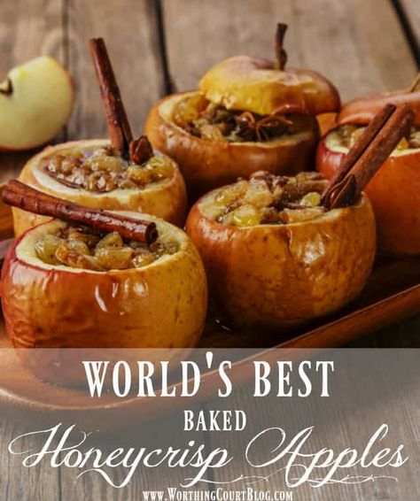 Fall Recipes Snacks, Baked Apple Recipes, Fall Baking Recipes, Apple Recipes Easy, Easy Autumn Recipes, Apple Dessert Recipes, Honeycrisp Apples, Baking Pan, Baked Apples