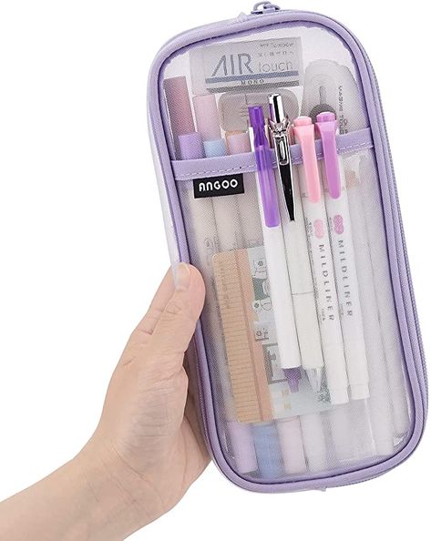 Clear Pencil Case, Stationary Bag, Pen Stationary, School Pouch, Stationary Box, Large Pencil Case, Pencil Case Pouch, Clear Makeup, School Pencil Case