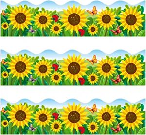 Sunflower Border Design, Board Borders Ideas Classroom Decor, Back To School Classroom Decorations, Boarders For Bulletin Boards, Flower Bulletin Boards, Sunflower Bulletin Board, Boarders Designs For Projects, Alphabet Crafts Preschool, Bulletin Board Design