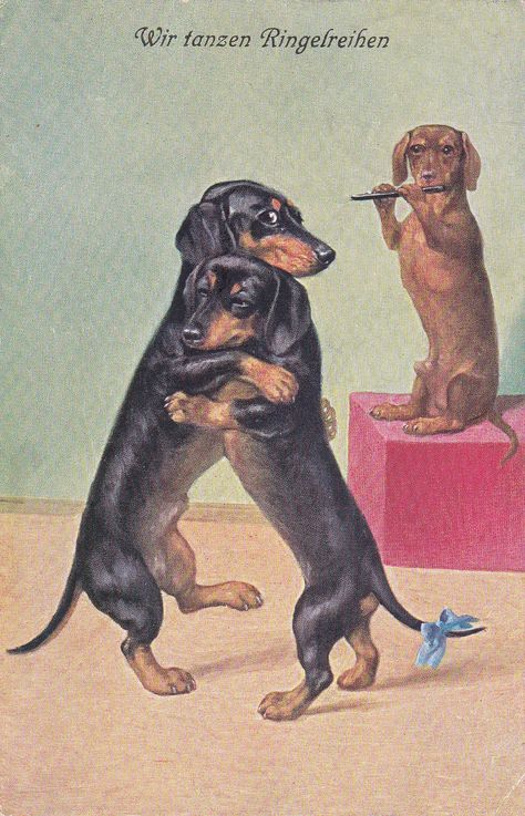 Dashhound Puppy, Daschund Art, Making My Way Downtown, Poster Vintage Retro, Vintage Dachshund, Greek Mythology Tattoos, Mythology Tattoos, Cowboy Art, Everything And Nothing