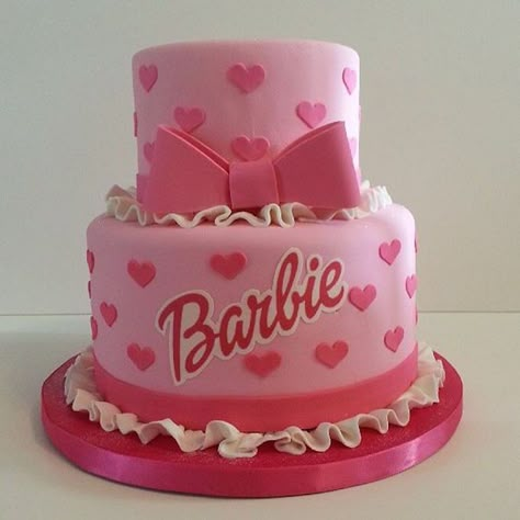 Barbie Cake - 25 Best Girl Birthday Cakes • The Celebration Shoppe Barbie Cake Design, Barbie Cake Designs, Birthday Cakes Girls Kids, Barbie Bday, Barbie Party Ideas, Barbie Birthday Cake, Barbie Party Decorations, Barbie Doll Cakes, Barbie Theme Party