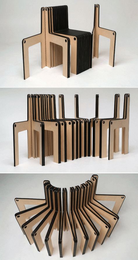 Stacking Furniture Ideas, Cnc Furniture Plans Plywood, Chipboard Furniture, Dynamic Furniture, Cardboard Furniture Design, Laser Cut Furniture, Comfortable Living Room Furniture, Modular Furniture Design, Resin Wicker Patio Furniture