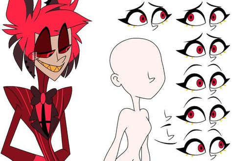 Hazbin Hotel Base, Drawing Ideas List, Drawing Examples, Body Base Drawing, Creative Drawing Prompts, Oc Base, Drawing Prompt, Anime Base, Pony Drawing