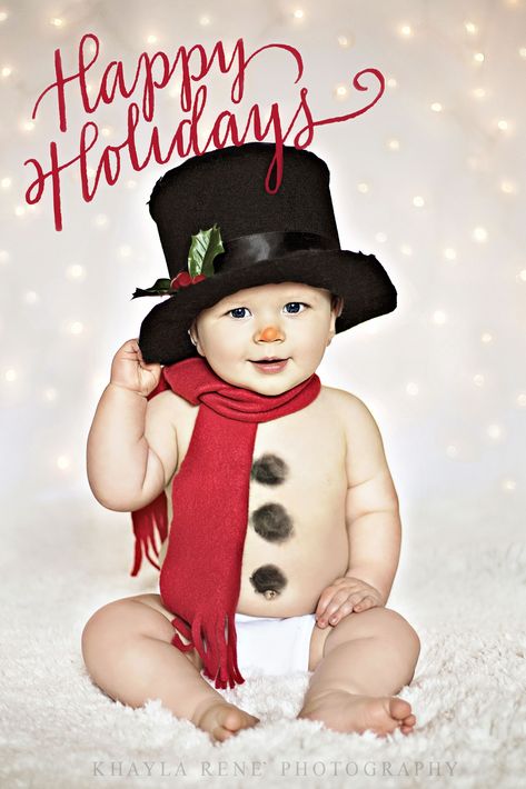 Toddler Christmas Photos, Baby Holiday Photos, Baby Christmas Photography, Snowman Baby, Christmas Baby Pictures, Baby Christmas Photos, Xmas Photos, Baby Calendar, Baby Boy Pictures