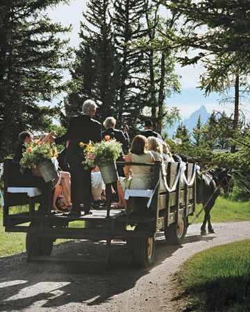 Wagon For Wedding, Horse Wedding, Wedding Transportation, Yosemite Wedding, Summer Wedding Outdoor, Martha Stewart Weddings, Rustic Country Wedding, Rustic Chic Wedding, Western Wedding