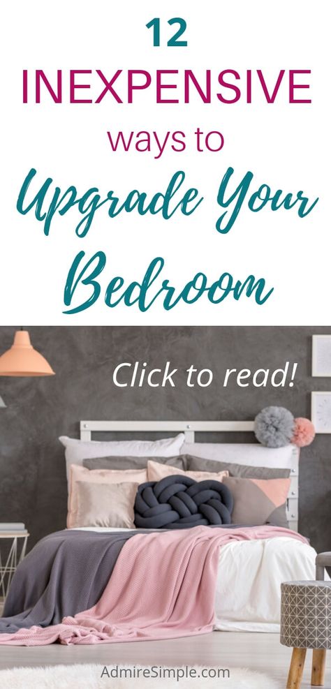 How to decorate your bedroom on a budget. Here are the 12 budget bedroom makeover ideas that will transform your space into a stylish oasis. #homedecor Budget Bedroom Makeover, Bedroom Makeover Diy, Bedroom Makeover Ideas, Bedroom On A Budget, Bedroom Upgrade, Budget Ideas, Budget Bedroom, Décor Boho, Trendy Bedroom