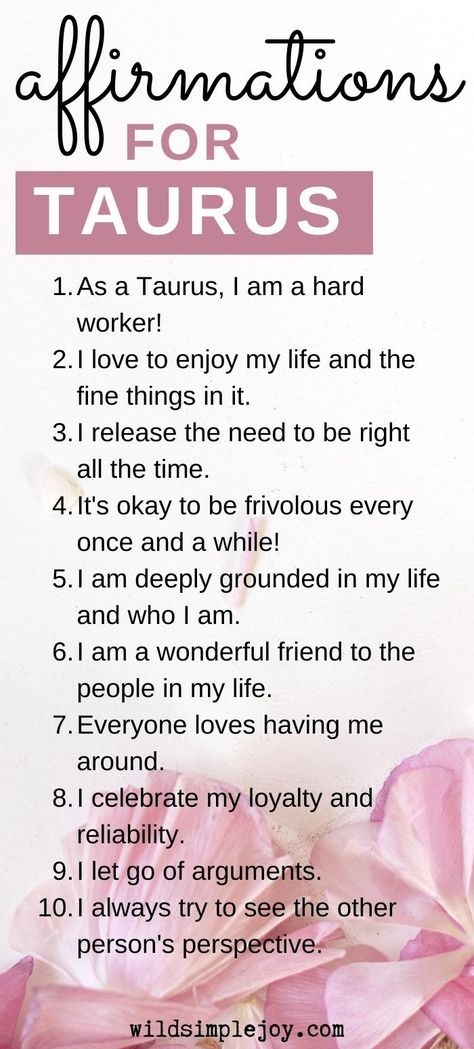 30 Affirmations for Taurus to Balance Willpower and Softness Taurus Traits Woman, Taurus Manifestation, Taurus Affirmations, May Taurus Women, Zodiac Affirmations, Taurus Woman Quotes, Taurus Journal, Taurus Vibes, May Taurus