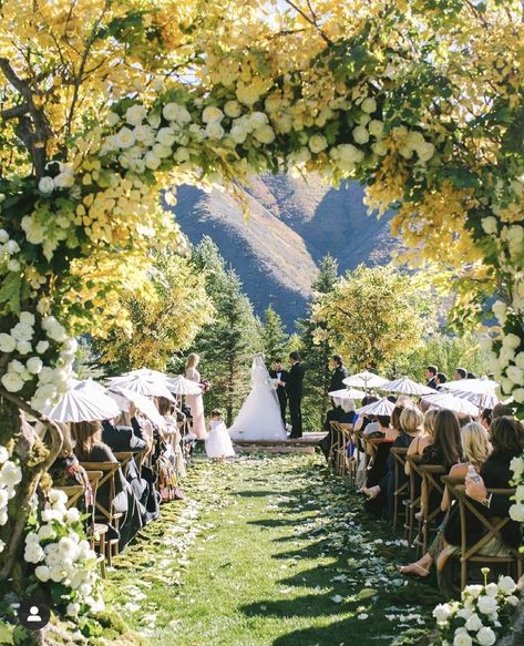 Aspen Weddings, Aspen Wedding Planner, Roaring Fork Club Weddings, Colorado Weddings, Wedding Design, Wedding Ceremonies Colorado Fall, Mountain Top Wedding, Aspen Wedding, Future Wedding Plans, Venue Ideas, Wedding Aisle, Wedding Goals, Monique Lhuillier, Dreamy Wedding