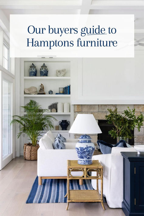 There’s a reason why Hamptons style remains one of Australia’s favourite interior design styles. But how do you select the right Hamptons furniture for your home? Tap the link now to read our guide to achieve the perfect blend of simplicity and character. Hamptons Style Outdoor Furniture, Coastal Hamptons Style Living Rooms, Modern Hamptons Style Living Rooms, Hampton Style Living Room, Australian Hamptons Style, Hampton Style Homes, Hamptons Design, Hampton Living Room, Hamptons Style Living Room