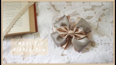 Membuat Pita, Vintage Ribbon, Ribbon Hair Bows, Ribbon Hair, Wired Ribbon, Ribbon Bow, Diy Videos, Ribbon Bows, Hello Everyone