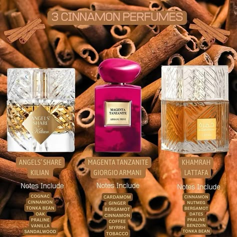 Cinnamon Roll Perfume, How To Smell Like Cinnamon, Jeremy Core, Cinnamon Perfume, Arabian Fragrances, Perfume Collection Display, Cinnamon Fragrance, Autumn Scents, Perfume Ideas