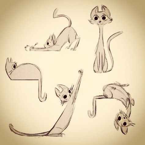 Cartoon Concept Art, Concept Art Landscape, Draw A Cat, Cat Drawings, Cat Sketch, Cat Cartoon, 캐릭터 드로잉, Art Disney, Cat Character