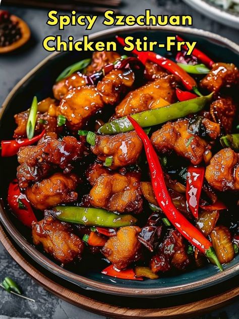 Schezwan Chicken Recipe, Gochujang Chicken Stir Fry, Sichuan Recipes Chicken, Scezhwan Chicken, Chang’s Spicy Chicken Recipe, Schezwan Chicken, Szechuan Chicken, Stir Fry Sauce, Chicken Stir Fry