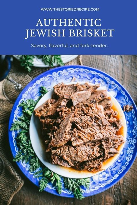 Hannukah Brisket Recipes, Traditional Jewish Brisket Recipes, Best Jewish Brisket Recipe, Jewish Beef Brisket Recipes, Crockpot Jewish Brisket, Chanukah Brisket, Brisket Recipes Oven Jewish, Hanukkah Brisket Recipes, Authentic Jewish Recipes