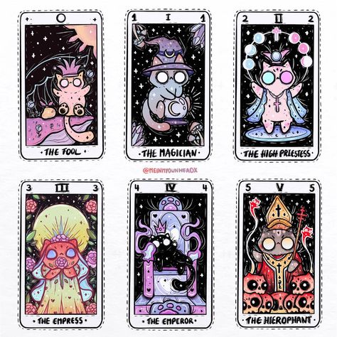 Janina Hoffmann (@meinmyownheadx) • Instagram photos and videos Tarot Cards Art Illustration, Kartu Tarot, The Major Arcana, Magic Cards, Tarot Cards Art, Having Patience, Minor Arcana, Tarot Art, Paper Crafts Origami