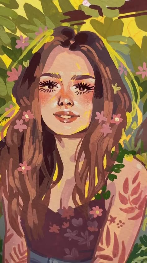 2022 Art, Gouache Illustrations, Gouache Art, Arte Sketchbook, Arte Inspo, Painting Art Projects, Art Tutorial, Gouache Painting, Inspiration Art