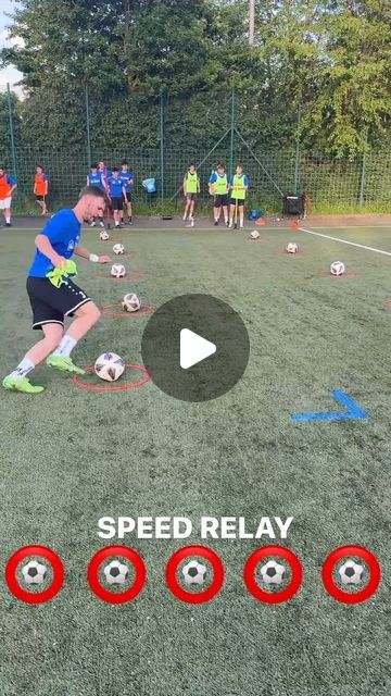 Fun Soccer Drills For U8, Soccer Obstacle Course, Football Drills For Kids, Football Games For Kids, U8 Soccer Drills, Soccer Activities, Soccer Warm Up Drills, Fun Soccer Drills, Fun Soccer Games