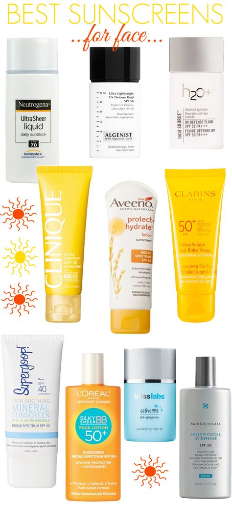 The best sunscreens for your face. Best Sunblock, Sunblock For Face, Good Sunscreen For Face, Fall Makeup Looks, Best Sunscreens, Mascara Facial, Protector Solar, Anti Aging Skin, Mineral Sunscreen