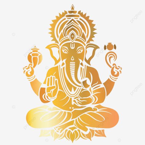 ganpati sri ganesh gradient golden stroke object Ganpati Clipart, Shine Png, Sri Ganesh, Ganesh Images, Transparent Image, Rangoli Designs, Png Transparent, Free Png, Png Image