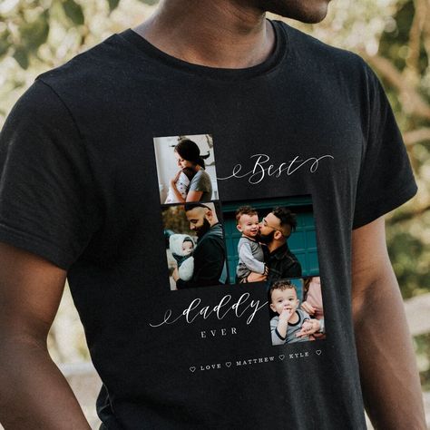 Father's Day Activities, Family Photo Collages, Fathers Day Photo, Creative Gifts For Boyfriend, Black Fathers, Father's Day T Shirts, Best Dad Ever, Box Ideas