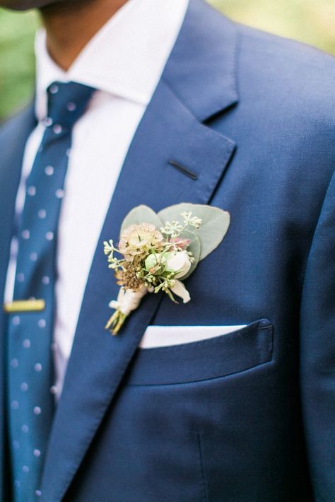 Scabiosa and Spray Rose Groom’s Boutonniere Spray Roses Boutonniere, Simple Boutonniere, Fall Boutonnieres, Perona Farms, Succulent Boutonniere, White Boutonniere, Vibrant Wedding, Rose Boutonniere, Groom Boutonniere