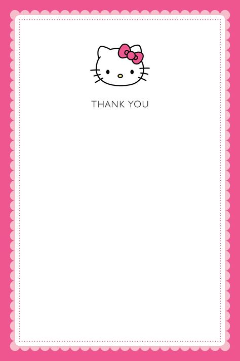 HELLO KITTY Hello Kitty Notes, Hello Kitty Card Template, Hello Kitty Template, Hello Kitty Writing Paper, Hello Kitty Backgrounds For Invitation, Invitation Card Design Birthday Hello Kitty, Hello Kitty Notepad, Hello Kitty Invitations, Hello Kitty Printables