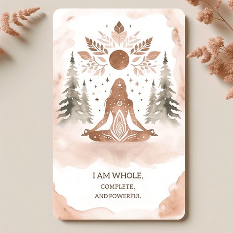 30 Printable YOGA Affirmation Cards (Limited Release!) - Payhip Ayurveda Poster, Spiritual Cards, Yoga Art Painting, Reflective Journal, Yoga Journey, Empowering Affirmations, Yoga Cards, Art Moon, Positive Affirmation Cards