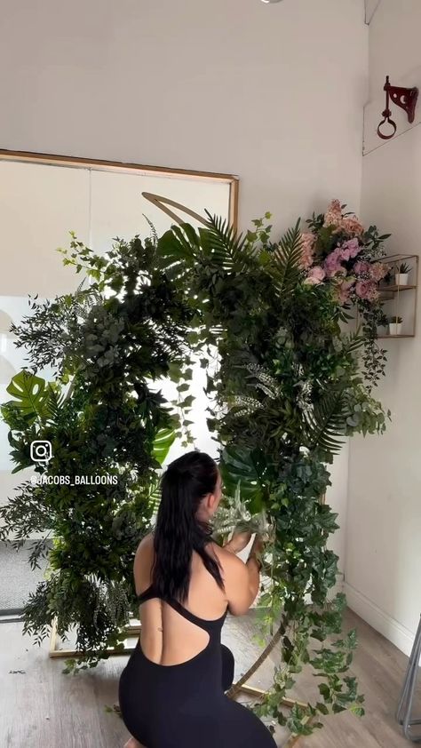 Rose Morning | DIY free tutorial for Flower Arch Video: @kcharlesandco #weddingfloraldesign #weddingflorals #flowerarch #diy #rosemorning #flowerdecor... | Instagram Flower Arch, Instagram Diy, October 19, Free Tutorial, Event Decor, Flower Decorations, Floral Wedding, Flower Arrangements, Arch