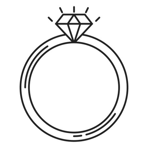 Ring Drawing Simple, Diamon Ring, Ring Drawing, Simple Diamond Ring, Ring Logo, Ring Icon, Diamond Drawing, Simple Diamonds, Simple Ring