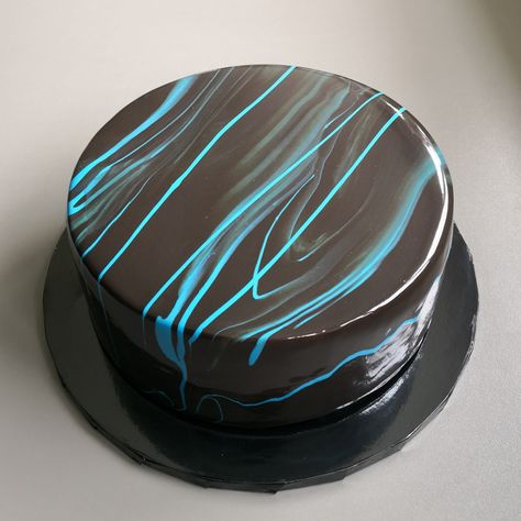 Cherry Compote, Mirror Cake, Mirror Glaze Cake, Twins Cake, Chocolate Cake Designs, Mirror Glaze, Hand Painted Cakes, Chocolate Sponge, Dark Chocolate Cakes