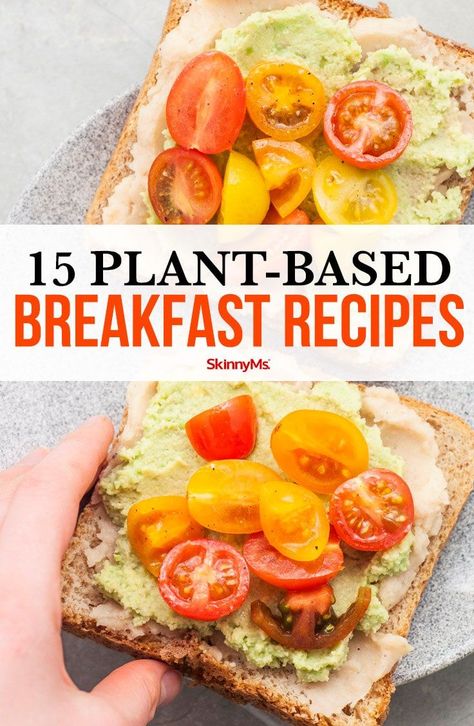 15 Plant-Based Breakfast Recipes Plant Based Diet Meals, Plant Based Diet Meal Plan, Plant Based Recipes Breakfast, Plant Based Diet Recipes, Plant Based Whole Foods, Plant Based Breakfast, Tofu Scramble, Vegetarian Breakfast, Plant Based Eating