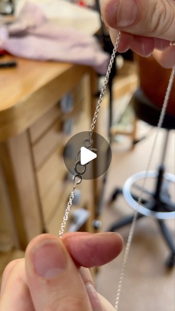 Katie Morgan | Silversmith on Instagram: "Did you know that I make every chain for each one of my necklaces?  This process make them super durable and unique." Handmade Silver Chain Necklace, Sterling Silver Chain Necklace For Jewelry Making, Sterling Silver Chain Bracelet For Jewelry Making, Handmade Sterling Silver Pendant Chain Necklace, Stainless Steel Chain Necklace For Jewelry Making, Silversmithing Tutorials, Silversmithing Jewelry, Jewellery Packaging, Silversmith Jewellery