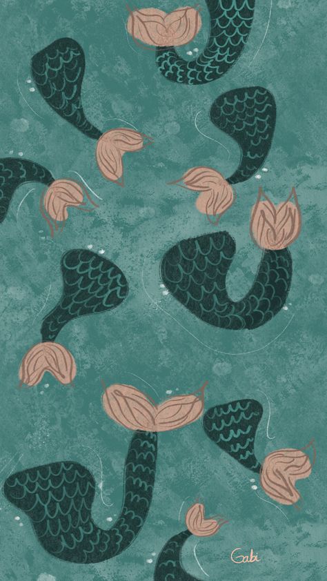 #Wallpapers #iphone #illustration #colombia #art #mermaid #wallpaper #underthesea #green Iphone Illustration, Whiskey And Ginger Ale, Colombia Art, Mermaid Wallpaper, Mermaid Wallpapers, Witchy Wallpaper, Green Mermaid, Marble Wallpaper, Wallpapers Iphone