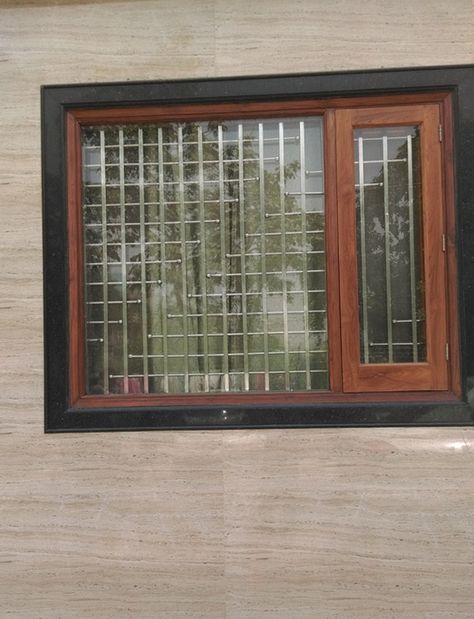 Manufacturer of Aluminium Works, #Wooden Doors #Aluminium Safety Doors in Delhi,Gurgaon,NCR, CallNow9818006283 Granite Window Frame Design, Window Photo Frame, Safety Doors, Wooden Window Design, Doors Aluminium, Cement Work, Profile Light, Window Photo, House Window Design