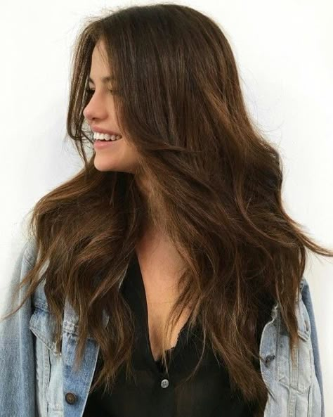 Long Brown Hair, Selena Gomez, Wavy Hair, Brown Hair, A Woman, Hair