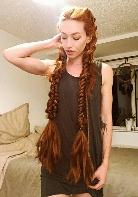 Long Braids Reference, Irish Hair Braids, Fantasy Hair Braids, Fantasy Braided Hair, Druid Hairstyles, Long Fantasy Hair, Irish Hairstyle, Fantasy Long Hair, Celtic Braids