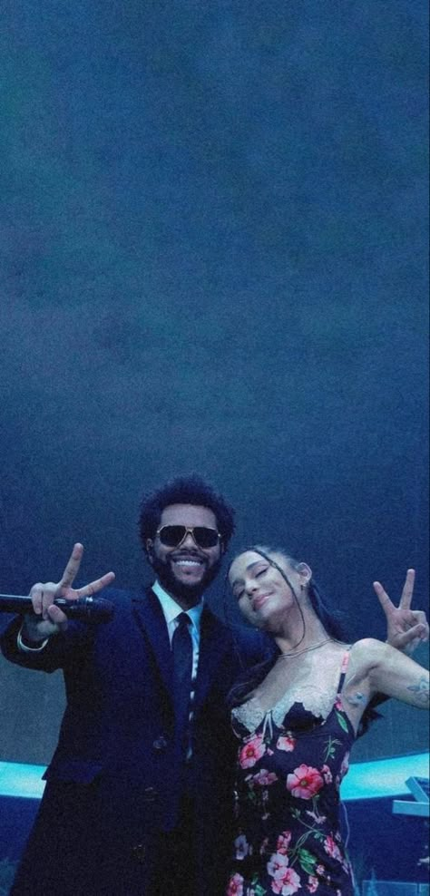 Ariana Grande And The Weeknd, Ariana Grande The Weeknd, The Weeknd Background, Ariana Grande Performance, Ariana Grande Anime, Starboy The Weeknd, The Weeknd Poster, Best Music Artists, Abel Makkonen