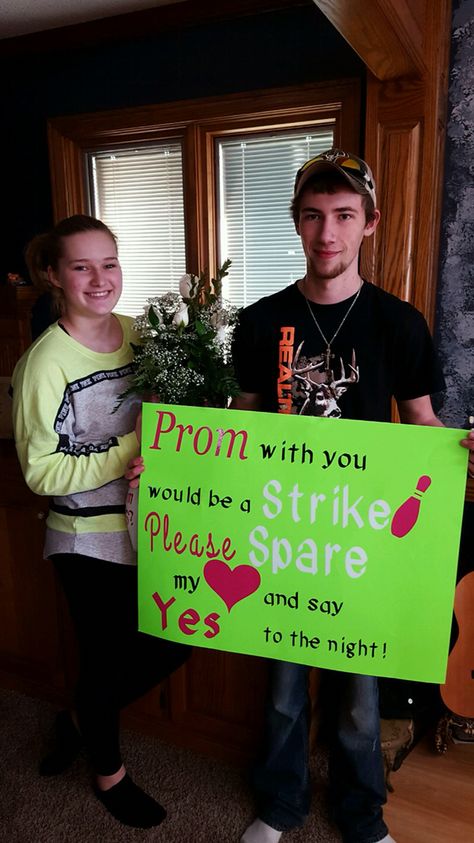 Bowling Promposal, Bowling Hoco Proposal, Gamer Promposal, Asking Prom Ideas, Bowling Promposal Ideas, Valentines Dance Proposal, Bowling Boyfriend, Sadies Proposals, Lacrosse Promposal