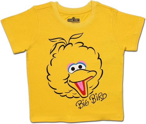 Amazon.com: Sesame Street Oscar The Grouch and Big Bird Boys’ T-Shirt for Infant and Toddler – Green or Yellow: Clothing, Shoes & Jewelry Sesame Street Oscar, Sesame Street Big Bird, Seaseme Street, Ocean Bedroom, Sesame Street Characters, Oscar The Grouch, Bird Designs, Boy Character, Big Bird